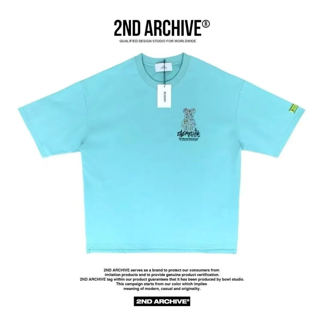 韓國直送 2ND ARCHIVE Life  Bear  T-shirt - 4 Color - HLY &amp; CHOCCICO
