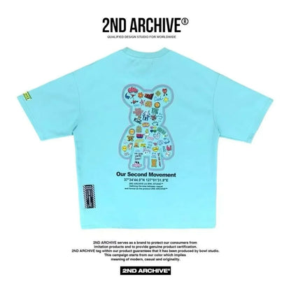 韓國直送 2ND ARCHIVE Life  Bear  T-shirt - 4 Color - HLY &amp; CHOCCICO