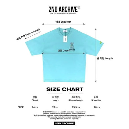 韓國直送 2ND ARCHIVE Life  Bear  T-shirt - 4 Color - HLY &amp; CHOCCICO