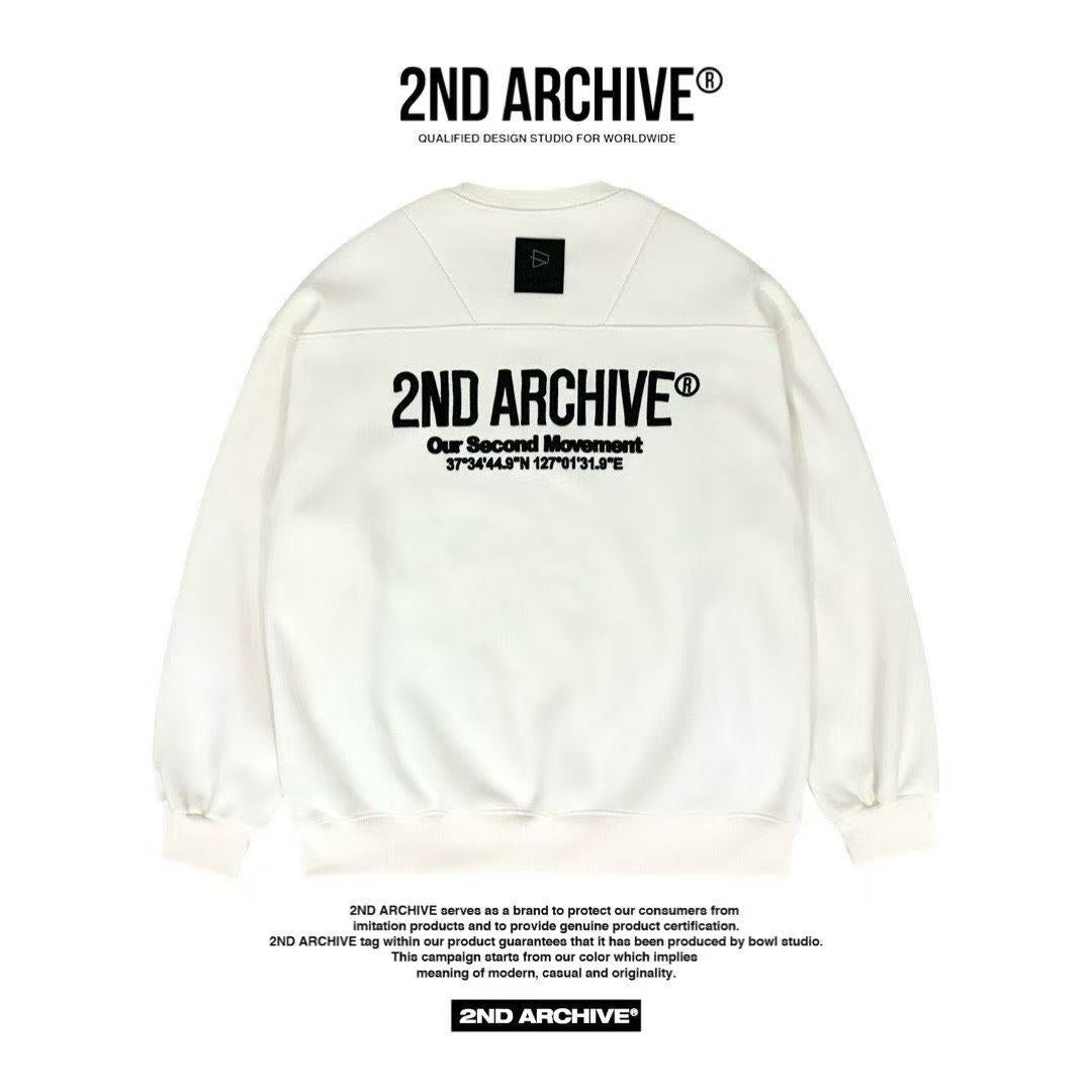 韓國直送🇰🇷 2ND ARCHIVE Logo Embroidered Sweatshirt HLY &amp; CHOCCICO