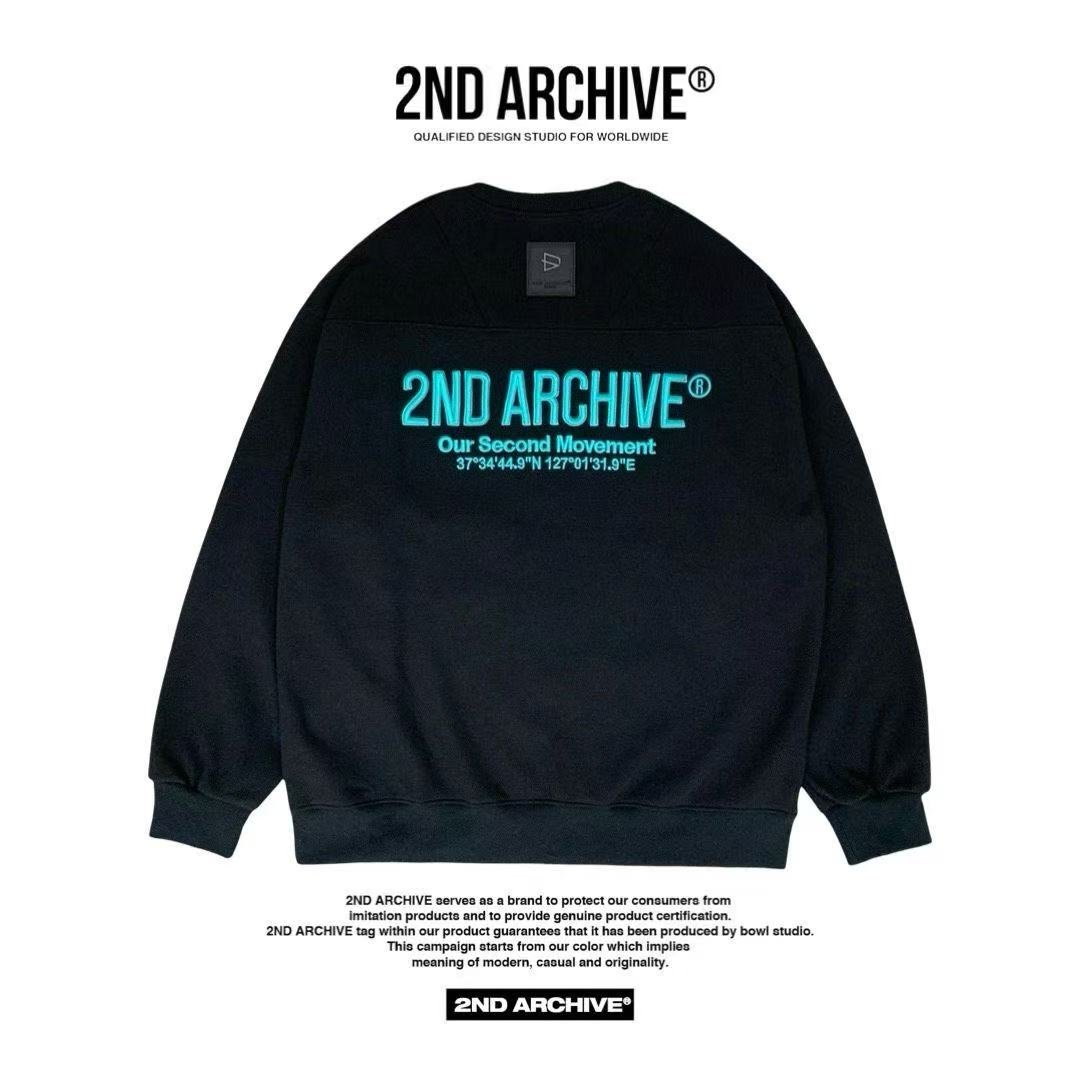 韓國直送🇰🇷 2ND ARCHIVE Logo Embroidered Sweatshirt HLY &amp; CHOCCICO