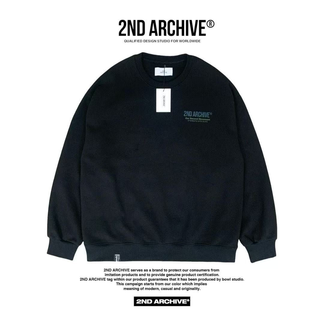 韓國直送🇰🇷 2ND ARCHIVE Logo Embroidered Sweatshirt HLY &amp; CHOCCICO