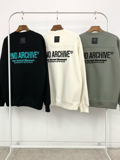 韓國直送🇰🇷 2ND ARCHIVE Logo Embroidered Sweatshirt HLY &amp; CHOCCICO