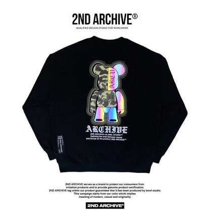 韓國直送🇰🇷 2ND ARCHIVE Military Scotch Bear  Sweatshirt - HLY &amp; CHOCCICO