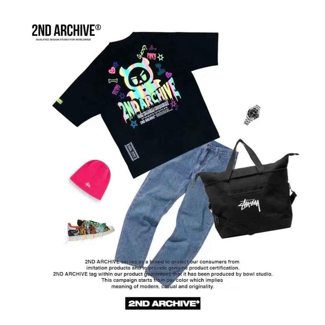 韓國直送 2ND ARCHIVE Monthly Cat Crayon Tee