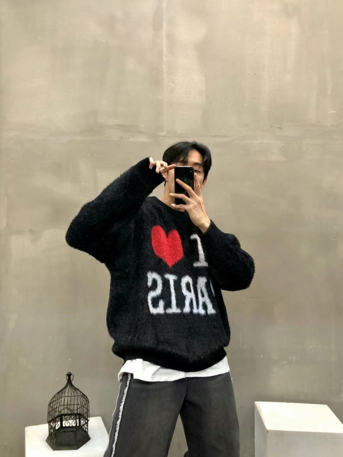 韓國直送🇰🇷 2ND ARCHIVE Paris Love Angora Knit - HLY &amp; CHOCCICO