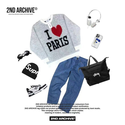 韓國直送🇰🇷 2ND ARCHIVE Paris Love Angora Knit - HLY &amp; CHOCCICO