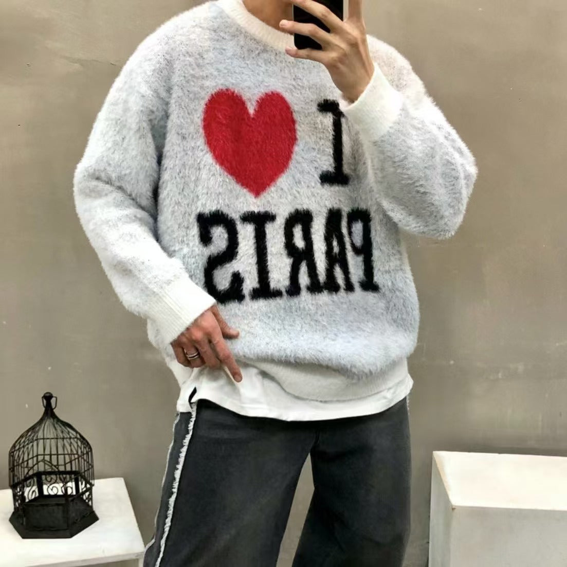 韓國直送🇰🇷 2ND ARCHIVE Paris Love Angora Knit - HLY &amp; CHOCCICO