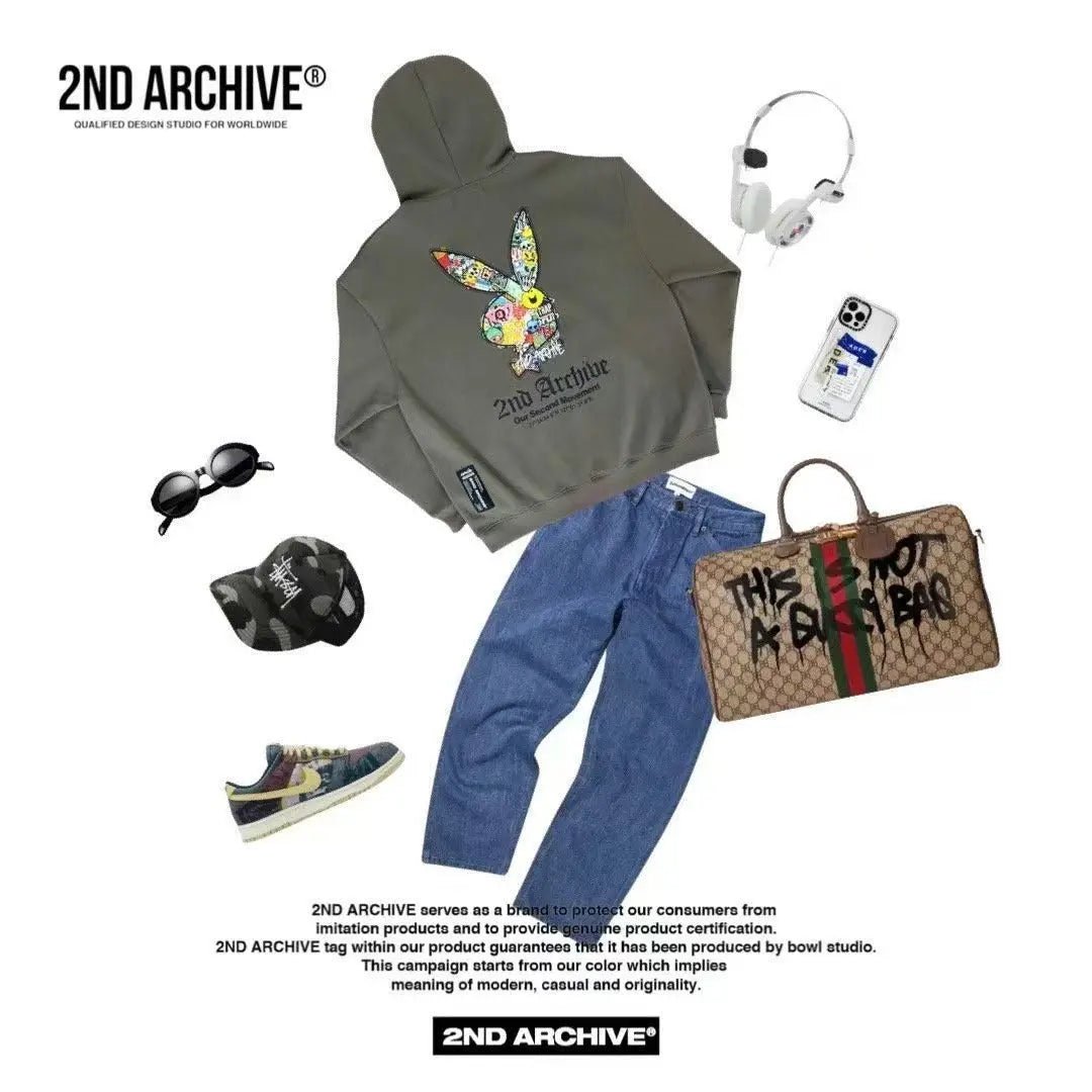 韓國直送🇰🇷 2ND ARCHIVE Play Rabbit Hoodie - HLY &amp; CHOCCICO