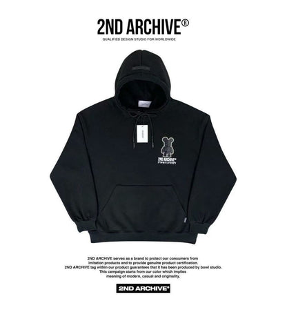 韓國直送 2ND ARCHIVE Scotch Half Bear Hoodie - HLY &amp; CHOCCICO