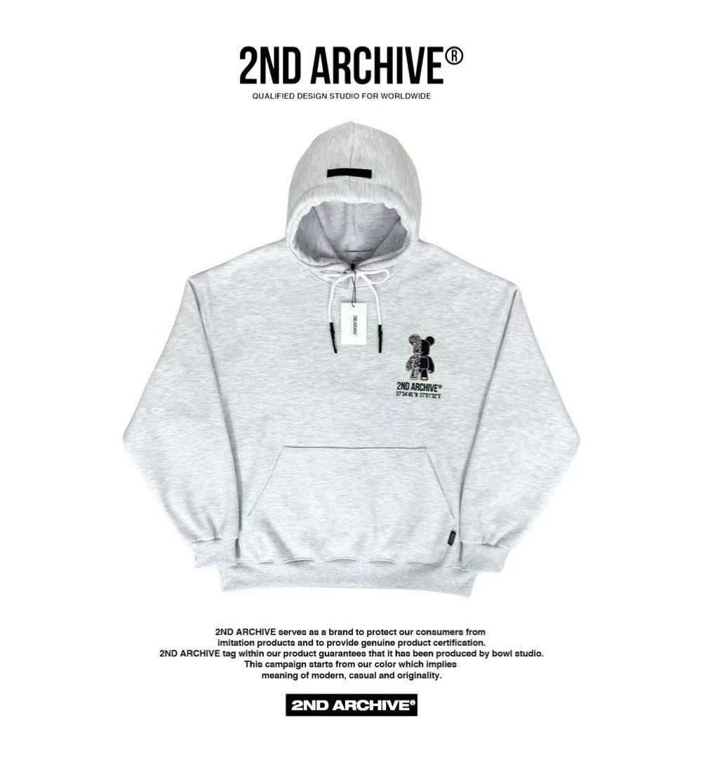 韓國直送 2ND ARCHIVE Scotch Half Bear Hoodie - HLY &amp; CHOCCICO