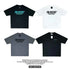 2ND ARCHIVE unisex short sleeve tees in black, white, and gray, back logo design, modern casual style
