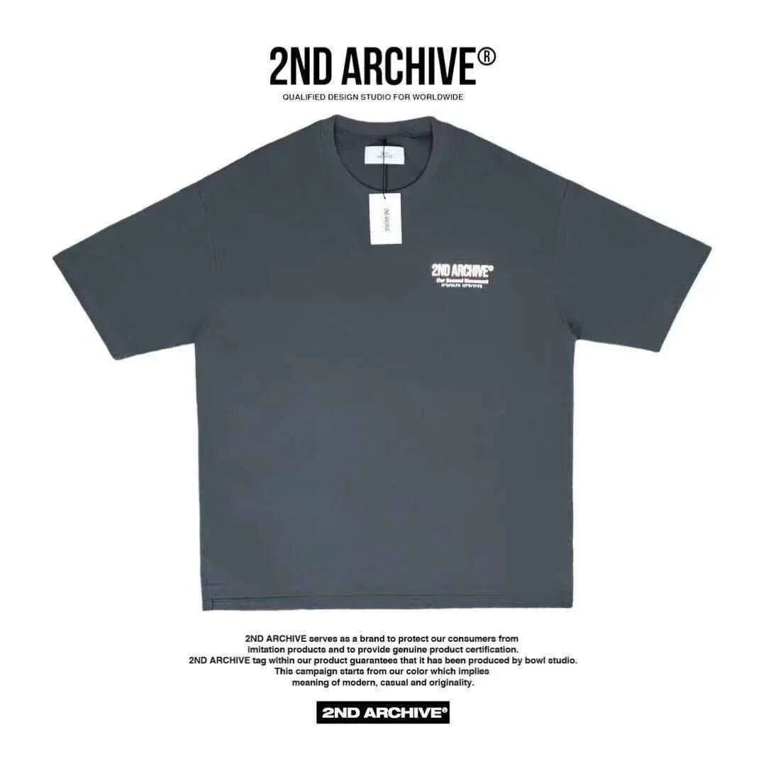 Black short sleeve t-shirt with &
