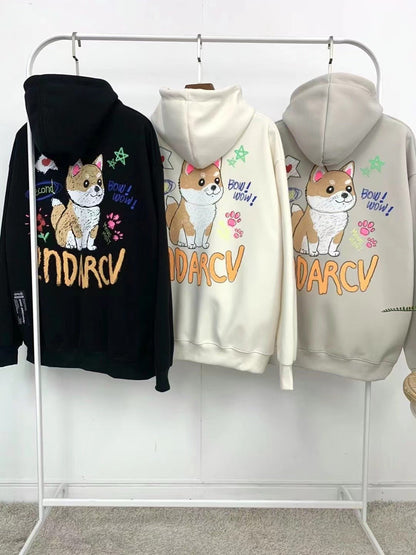 韓國直送🇰🇷 2ND ARCHIVE Shiba Inu Crayon Hoodie - HLY &amp; CHOCCICO