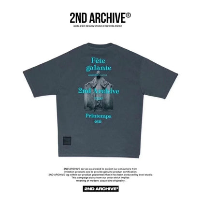 韓國直送🇰🇷 2ND ARCHIVE Statue 3D embroidery T-shirt- 3 Color - HLY &amp; CHOCCICO