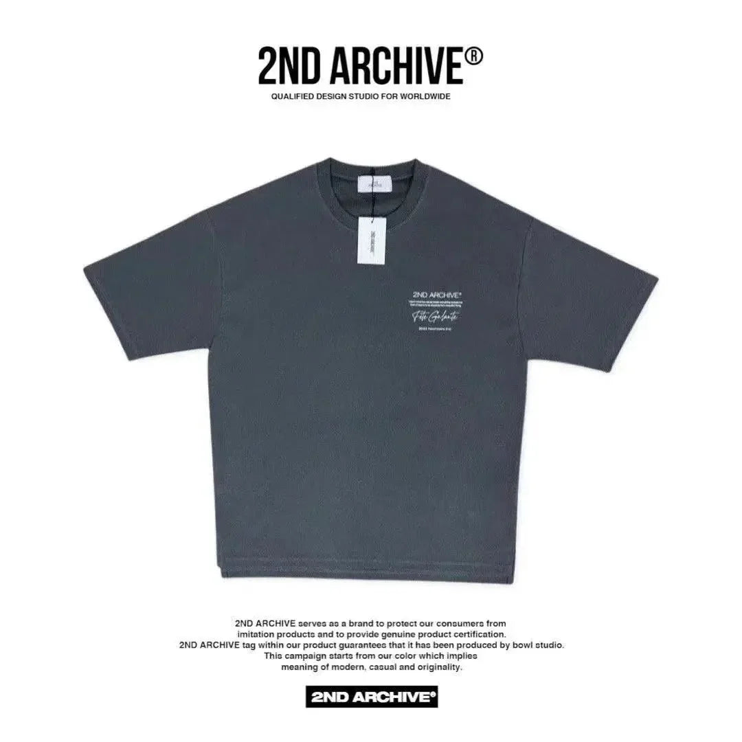 韓國直送🇰🇷 2ND ARCHIVE Statue 3D embroidery T-shirt- 3 Color - HLY &amp; CHOCCICO