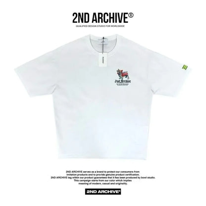 韓國直送🇰🇷 2ND ARCHIVE Tape Bulldog  T-shirt - 4 Color - HLY &amp; CHOCCICO