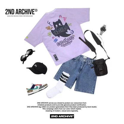 韓國直送🇰🇷 2ND ARCHIVE Tape Bulldog  T-shirt - 4 Color - HLY &amp; CHOCCICO