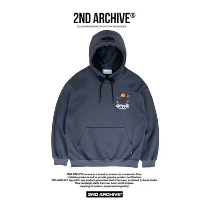 韓國直送🇰🇷 2ND ARCHIVE Tattoo Beanie Bear Hoodies - HLY &amp; CHOCCICO