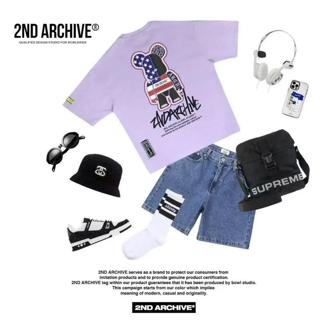 韓國直送🇰🇷 2ND ARCHIVE Urban Icon Bear T-shirt - HLY &amp; CHOCCICO