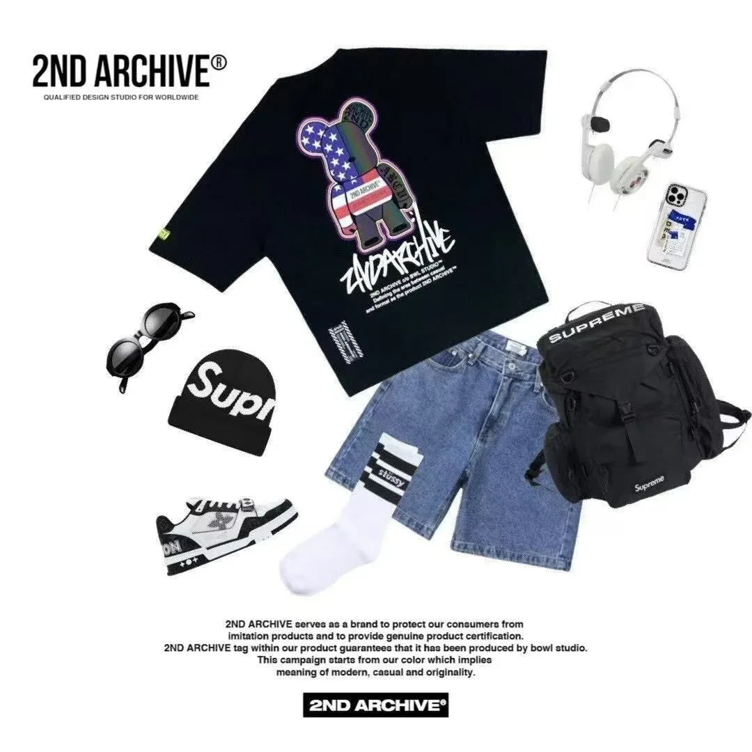 韓國直送🇰🇷 2ND ARCHIVE Urban Icon Bear T-shirt - HLY &amp; CHOCCICO