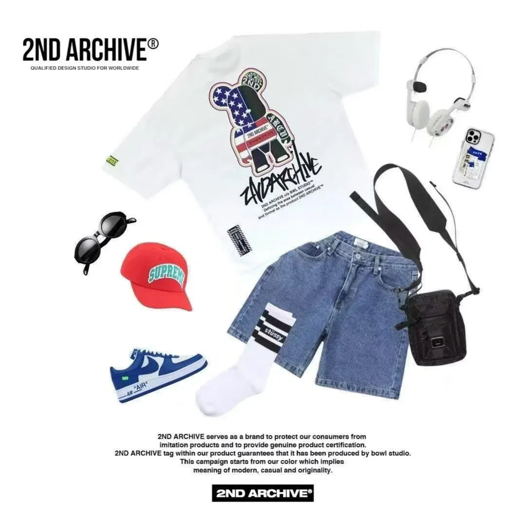韓國直送🇰🇷 2ND ARCHIVE Urban Icon Bear T-shirt - HLY &amp; CHOCCICO