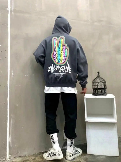 韓國直送🇰🇷 2ND ARCHIVE V Finger Hoodie - HLY &amp; CHOCCICO