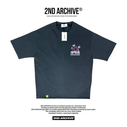 韓國直送🇰🇷 2ND ARCHIVE Vibe Bear Scotch T-shirt -3 Color - HLY &amp; CHOCCICO