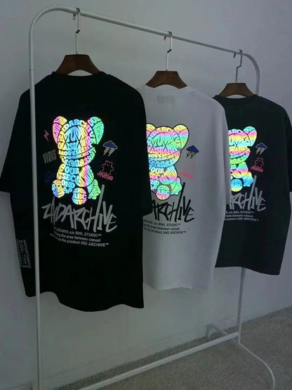 韓國直送🇰🇷 2ND ARCHIVE Vibe Bear Scotch T-shirt -3 Color - HLY &amp; CHOCCICO