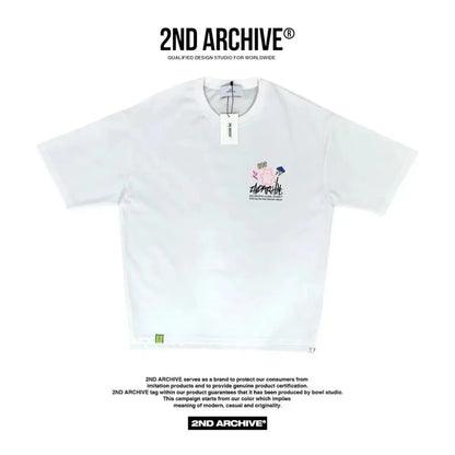 韓國直送🇰🇷 2ND ARCHIVE Vibe Bear Scotch T-shirt -3 Color - HLY &amp; CHOCCICO