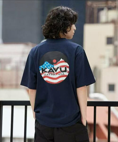 日本直送KAVU USA logo Tee - HLY &amp; CHOCCICO