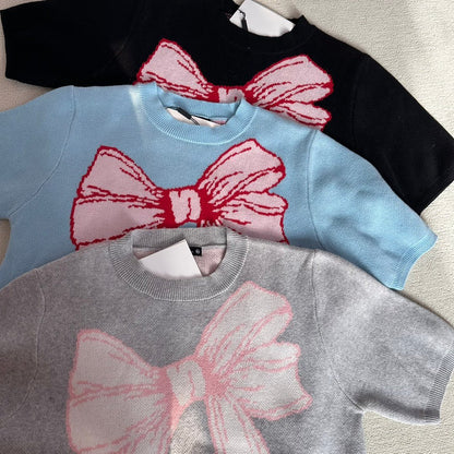 韓國潮牌RonRon knitted short sleeves  - 3 Color - HLY &amp; CHOCCICO