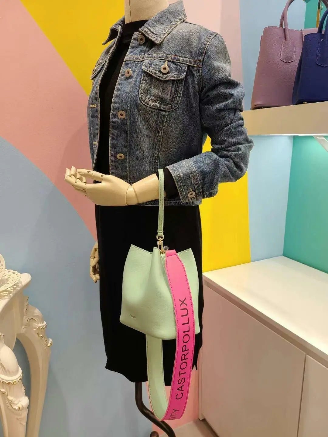 🇰🇷韓國直送🇰🇷 Rooty 撞色背帶二用水桶包  |8色 HLY &amp; CHOCCICO