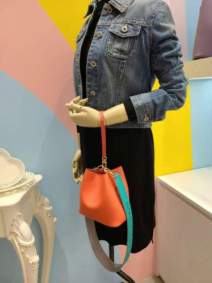 🇰🇷韓國直送🇰🇷 Rooty 撞色背帶二用水桶包  |8色 HLY &amp; CHOCCICO