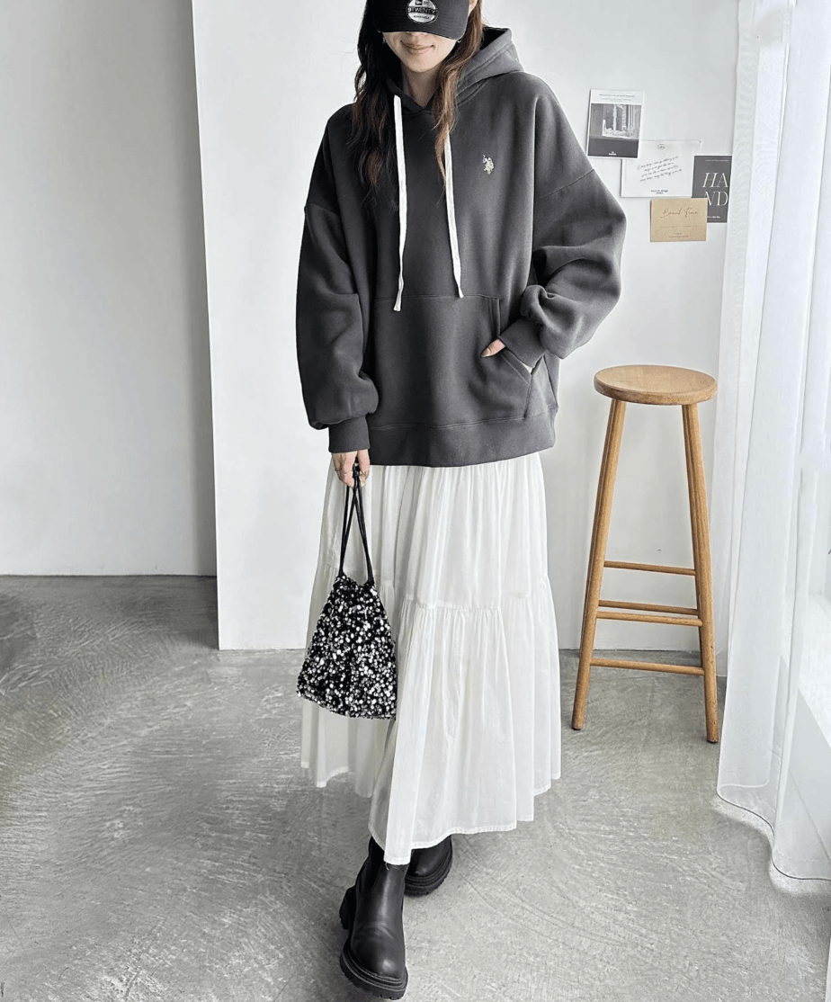 日本直送【U.S. POLO ASSN.】 Hood Embroidery Lining Brushed Hoodie - HLY &amp; CHOCCICO