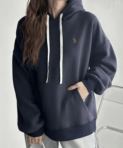 日本直送【U.S. POLO ASSN.】 Hood Embroidery Lining Brushed Hoodie - HLY &amp; CHOCCICO