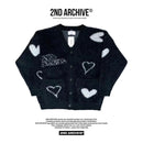 韓國直送🇰🇷 2ND ARCHIVE Full Heart Cardigan - HLY & CHOCCICO