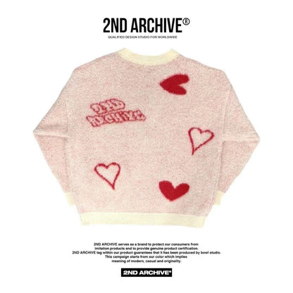 韓國直送🇰🇷 2ND ARCHIVE Full Heart Cardigan - HLY &amp; CHOCCICO