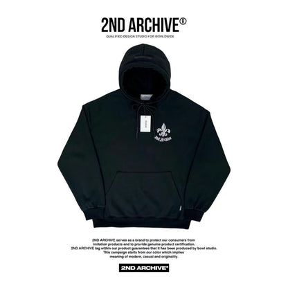 韓國直送🇰🇷 2ND ARCHIVE Bateri Scotch Fleece Hoodie - HLY &amp; CHOCCICO