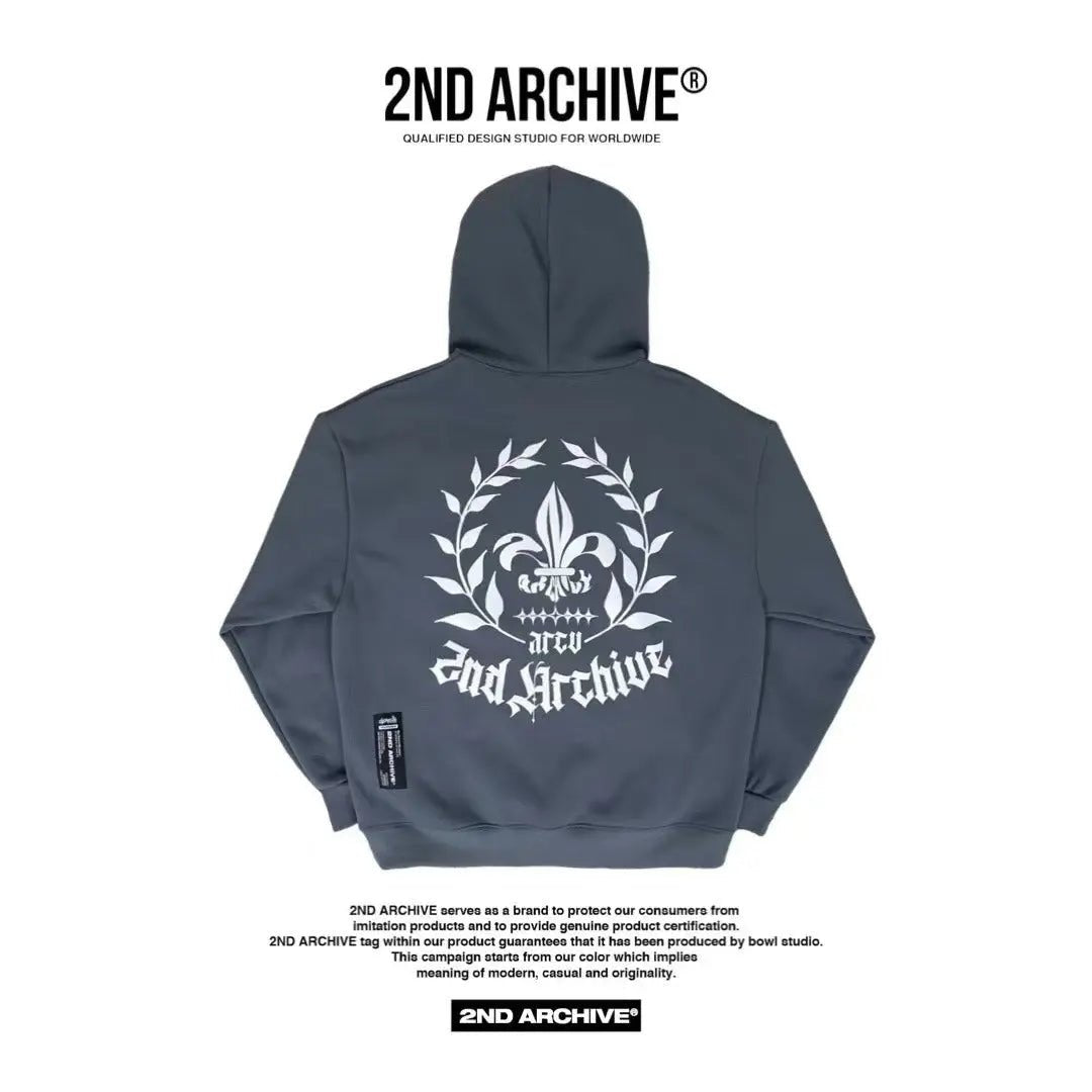 韓國直送🇰🇷 2ND ARCHIVE Bateri Scotch Fleece Hoodie - HLY &amp; CHOCCICO
