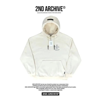 韓國直送🇰🇷 2ND ARCHIVE Bateri Scotch Fleece Hoodie - HLY &amp; CHOCCICO