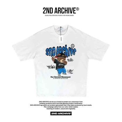 🇰🇷韓國直送🇰🇷 2ND ARCHIVE Swg Crayon Bear T-shirt -4 Color