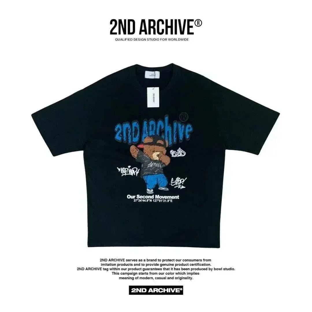 🇰🇷韓國直送🇰🇷 2ND ARCHIVE Swg Crayon Bear T-shirt -4 Color