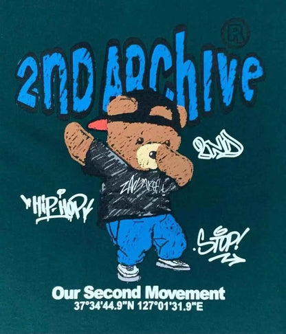 🇰🇷韓國直送🇰🇷 2ND ARCHIVE Swg Crayon Bear T-shirt -4 Color