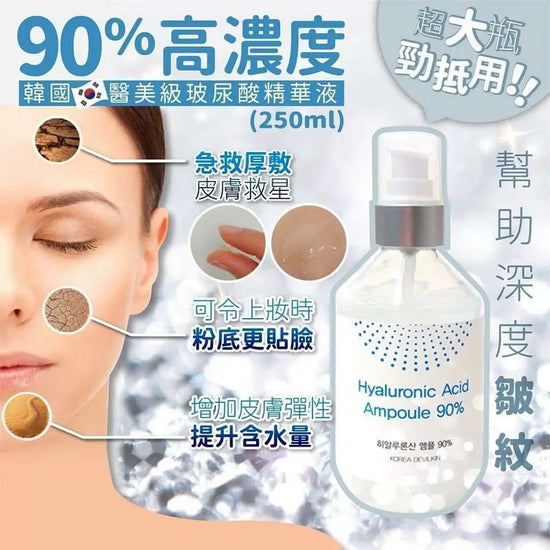 【一口價$108/瓶】🇰🇷Korea Devilkin 韓國90%高濃度玻尿酸精華液250ml