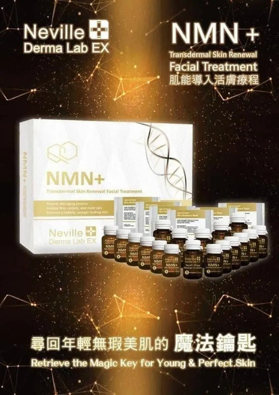 【一口價$339/盒】Neville Derma Lab EX NMN+ 肌能導入活膚療程 1盒/6次