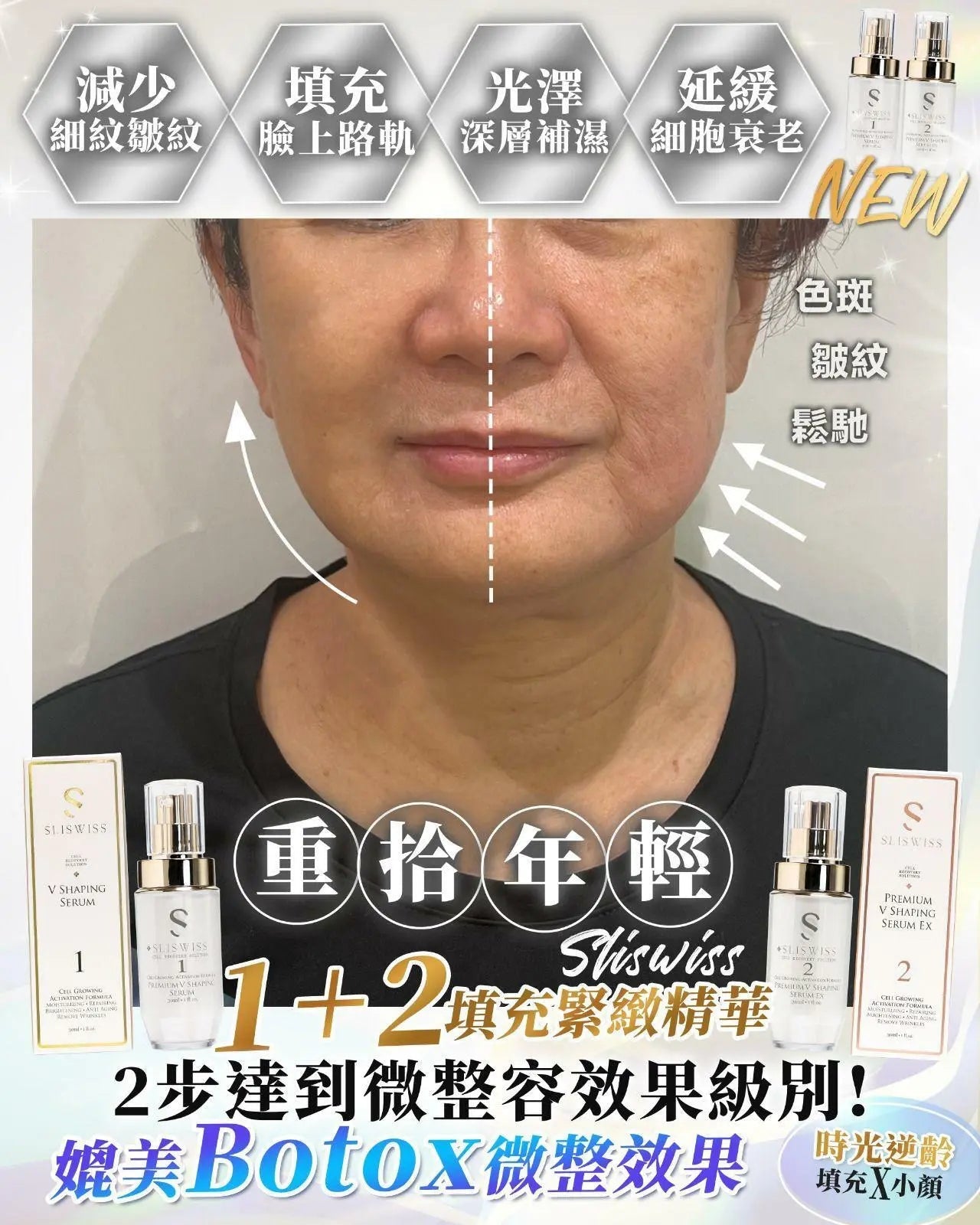 【一口價$899/套】Sliswiss 1＋2微整Hifu套裝 HLY & CHOCCICO