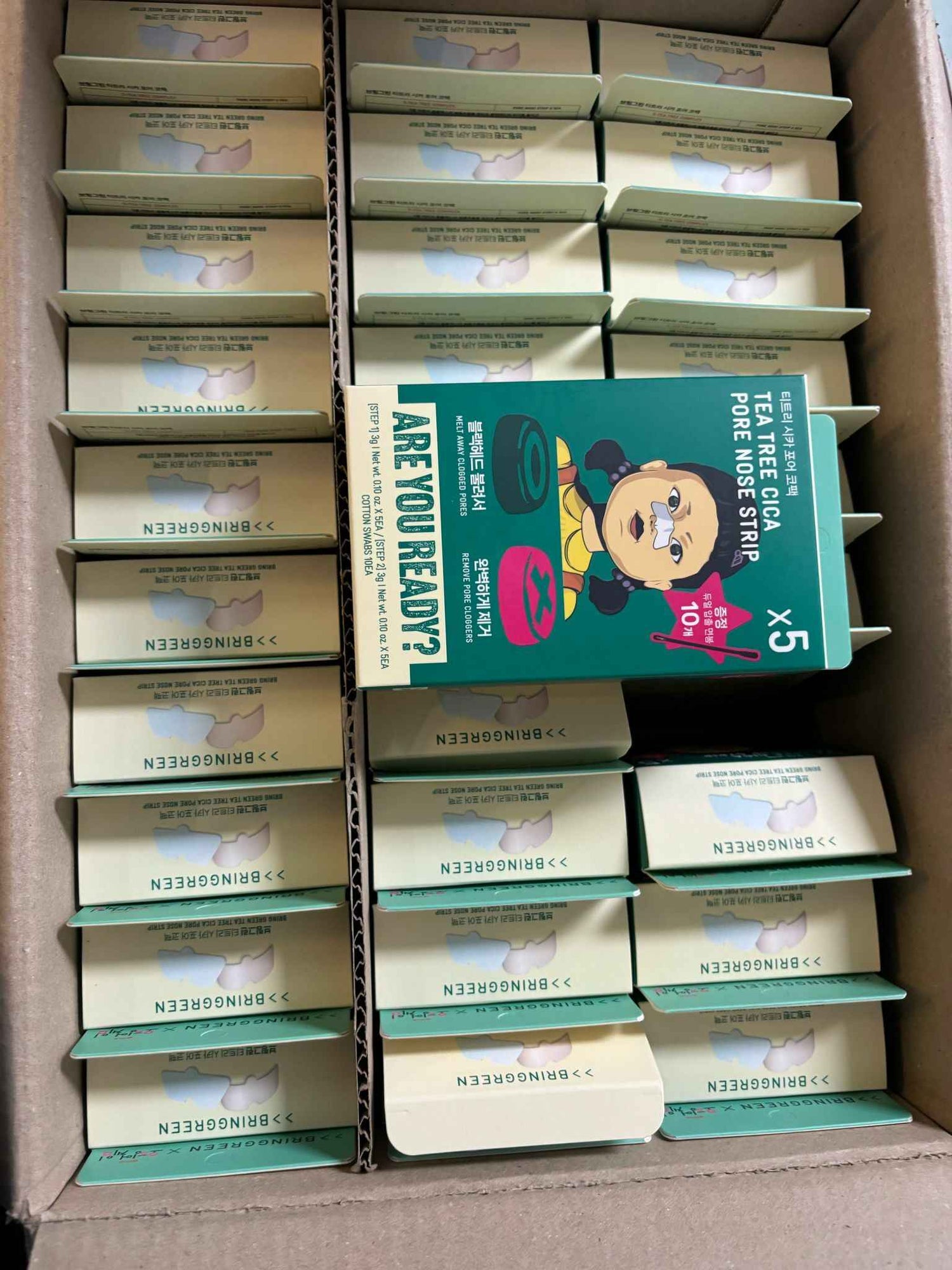 🌿 韓國 Bring Green x 魷魚遊戲茶樹鼻貼 🌿