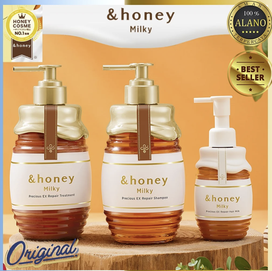 &amp;honey milky蜂蜜頂級滋潤修復洗髮精 500ml HLY &amp; CHOCCICO
