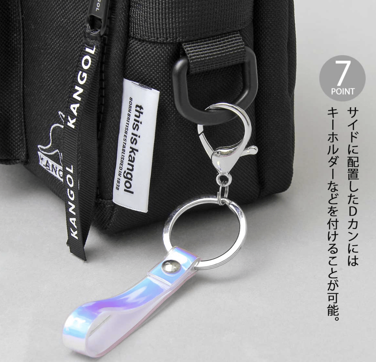 日本直送Kangol 2L Layer Type Square Shoulder Bag - HLY &amp; CHOCCICO